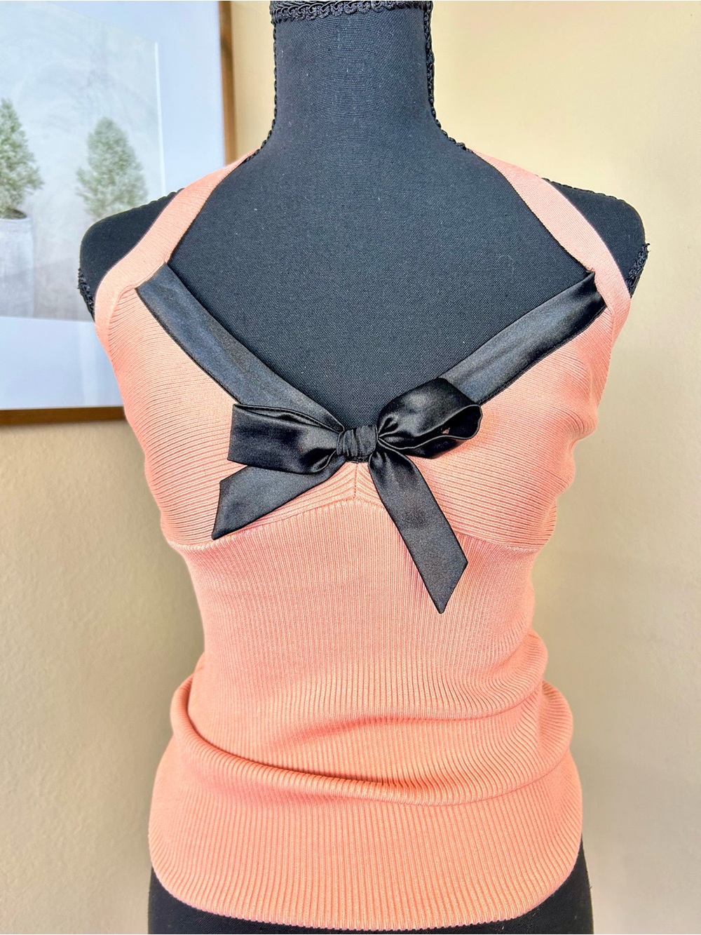 Vintage Feminine Halter Top Y2K
